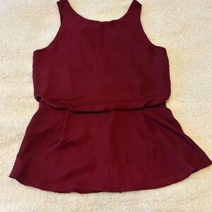Tea n Rose Deep Red Tank Top
